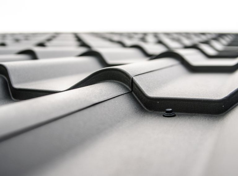 Picture of  metal roof.